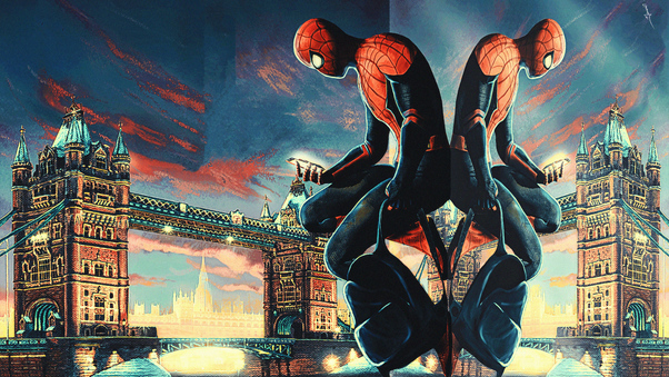 Spiderman Tower Bridge Wallpaper