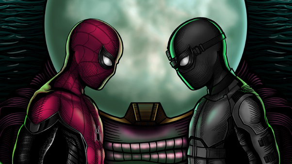 Spiderman Vs Black Spider Suit Wallpaper