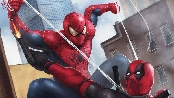 Spiderman Vs Deadpool Wallpaper