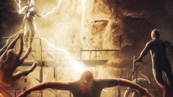 Spiderman Vs Electro Poster Wallpaper