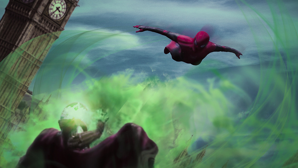 Spiderman Vs Mysterio 4k Art Wallpaper