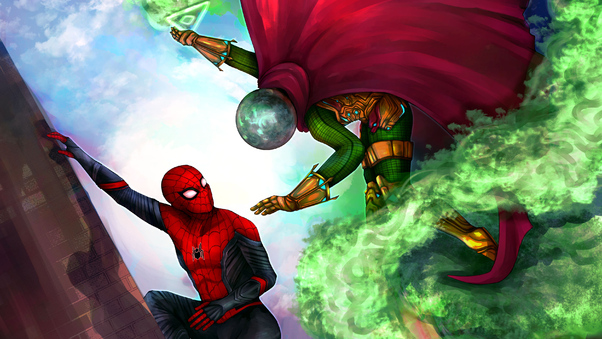 Spiderman Vs Mysterio 4k Wallpaper