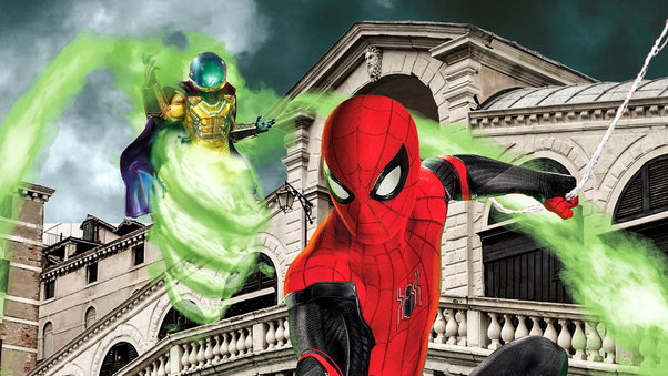 Spiderman Vs Mysterio New Wallpaper