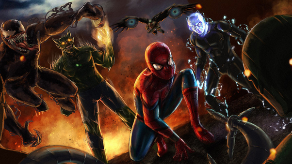 Spiderman Vs Sinister Six Wallpaper