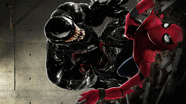 Spiderman Vs Venom Art Wallpaper
