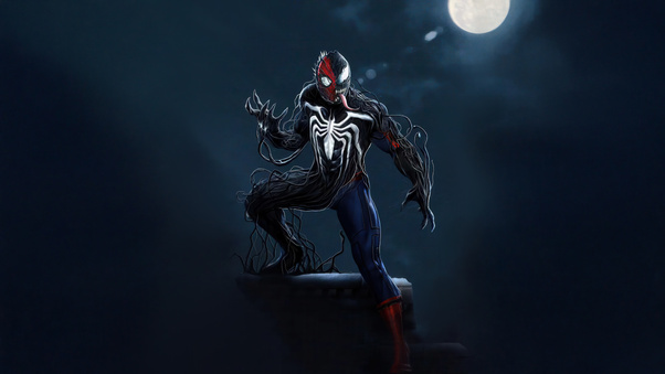 Spiderman X Venom The Warrior Rise Wallpaper