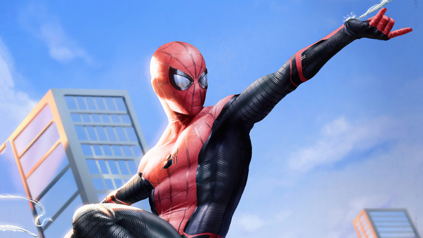 Spiderman4k Flying Wallpaper