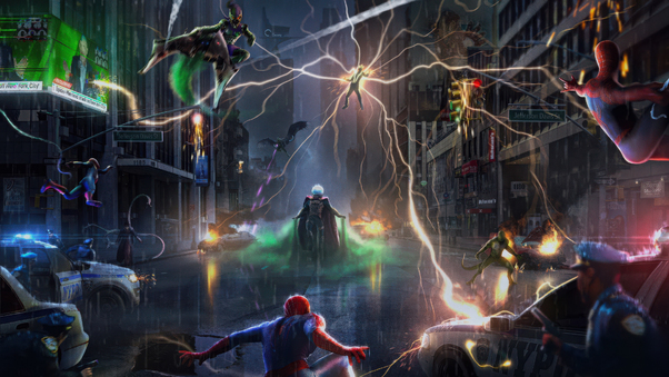 Spidermans Vs Mysterio Wallpaper