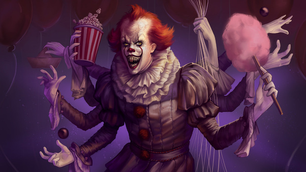 Spiderwise Pennywise Artwork 4k Wallpaper