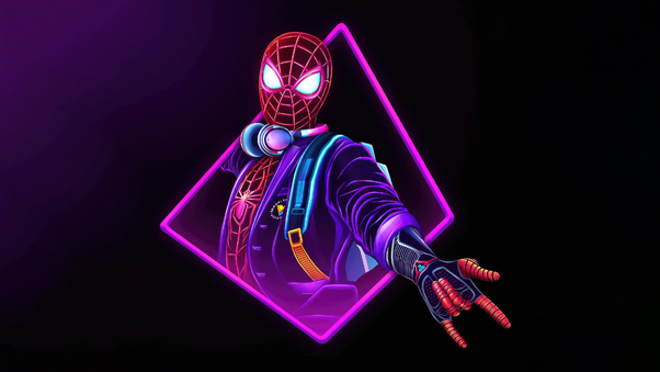 Spidey Red And Blue Wallpaper