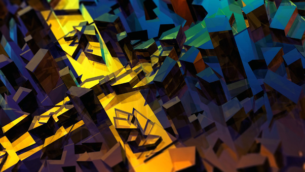 Splinters 3d Abstract HD Wallpaper