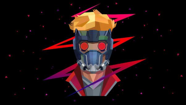 Star Lord Low Poly Wallpaper