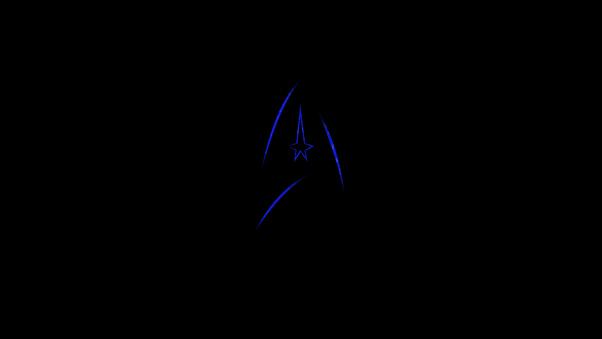 Star Trek Logo Minimal 5k Wallpaper