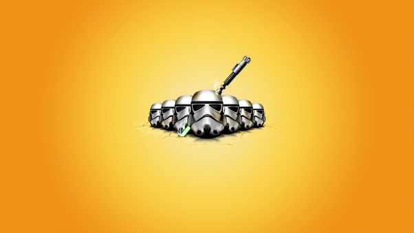 Star Wars Minimal Logo 4k Wallpaper