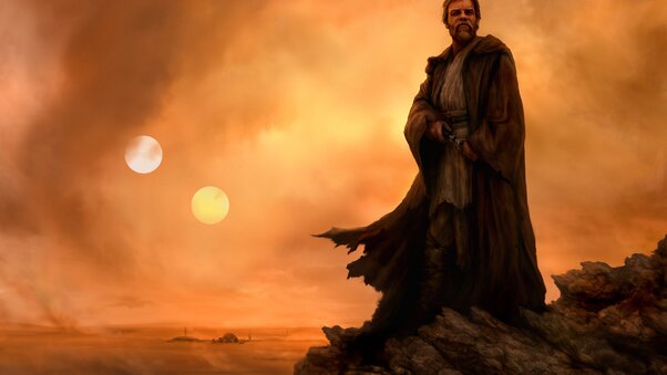 Star Wars Obi Wan Artwork Wallpaper