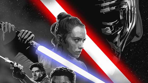 Star Wars Rise Of Skywalker Art Wallpaper