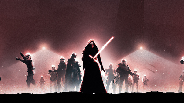 Star Wars The Force Awakens Poster Art Wallpaper