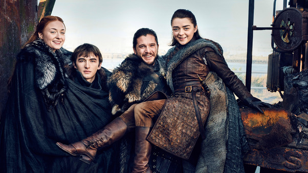 Starks Reunite Game Of Thrones Season 7 Wallpaper