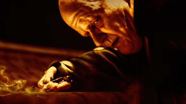 Stellan Skarsgard As Baron Vladimir Harkonnen In Dune 2 Wallpaper
