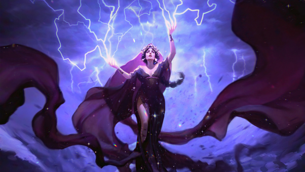 Storm Gods Oracle Magic The Gathering Card 4k Wallpaper