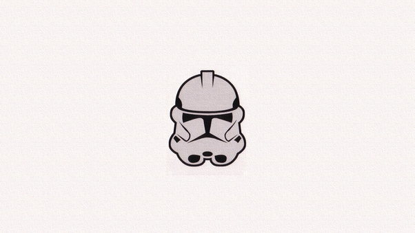 Storm Trooper Minimalism Mask 4k Wallpaper