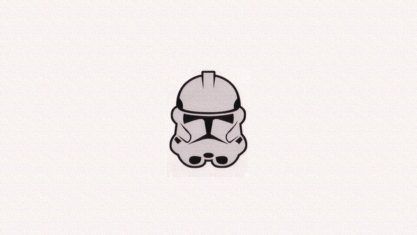 Storm Trooper Minimalism Mask 4k Wallpaper