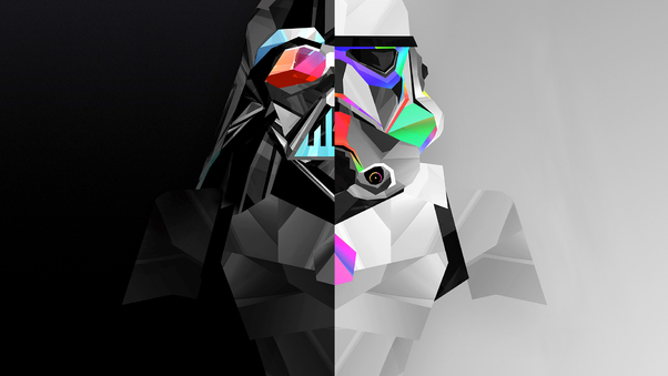 Stormtrooper And Darth Vader 4k Artwork Wallpaper