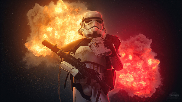 Stormtrooper Explosion 4k Wallpaper
