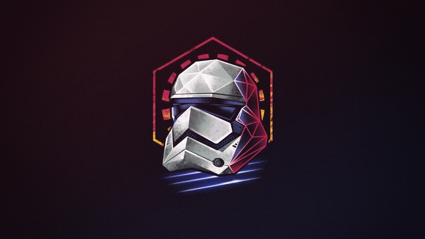 Stormtrooper Helmet Minimalist Wallpaper