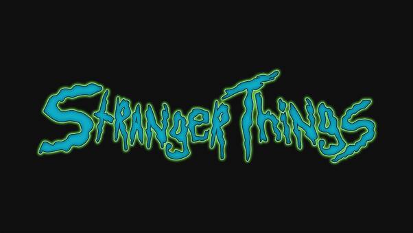 Stranger Things Creative Logo 4k Wallpaper