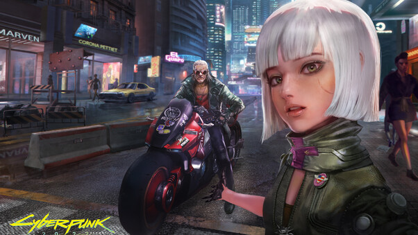 Strangers In Night City Cyberpunk 2077 Wallpaper