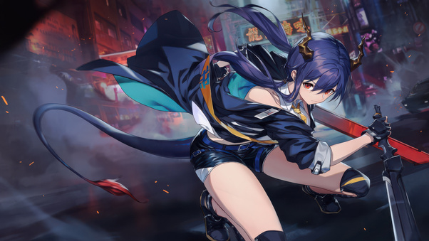 Street Phantom Red Eye Warrior (1280x720) Resolution Wallpaper