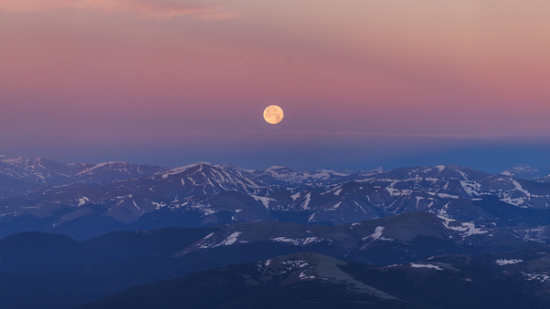 Summer Sunrise From Mount Blue Sky Wallpaper