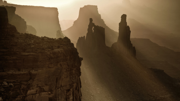 Sun Beams On The Mesa Redeux Wallpaper