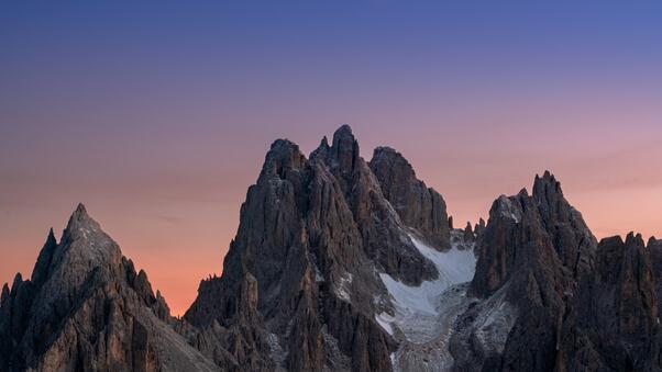 Sunset And Moonrise In The Italian Dolomites Wallpaper