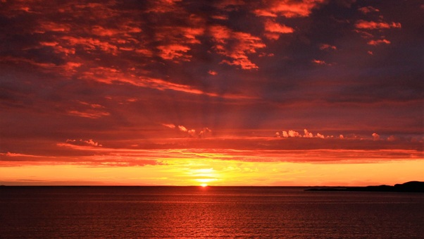Sunset Dawn Dusk Sea Mood Wallpaper