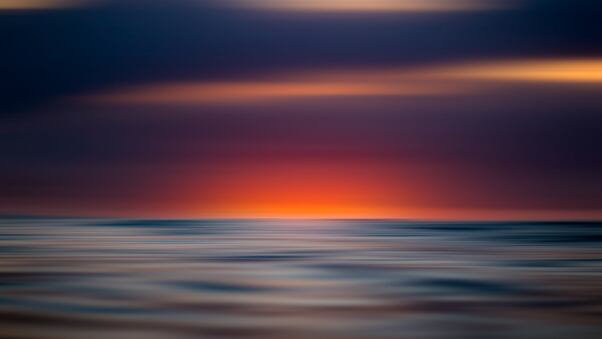 Sunset View Blur 8k Wallpaper