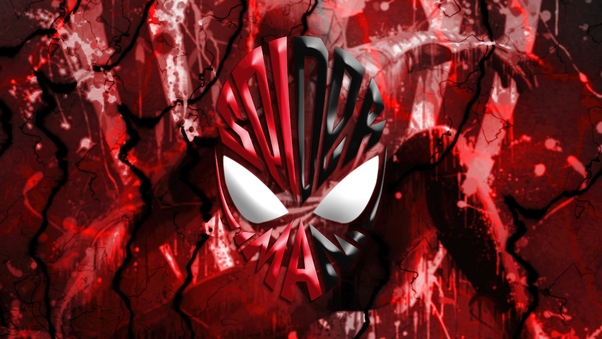 Super Red Spiderman Helmet Wallpaper