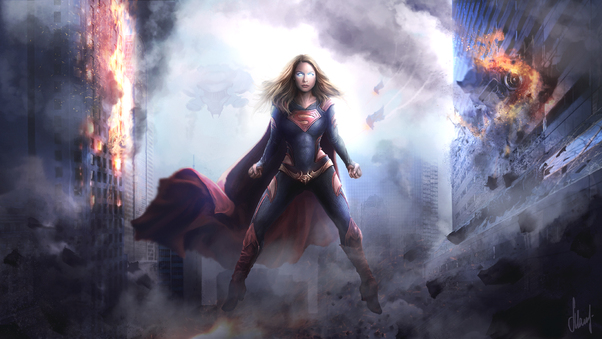 Supergirl Arts 2018 Wallpaper
