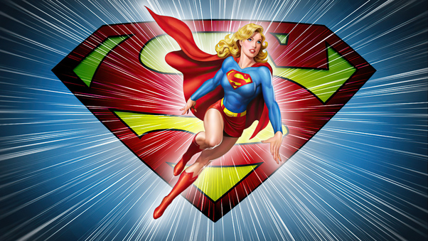Supergirl Dc Comic Minimal 5k Wallpaper