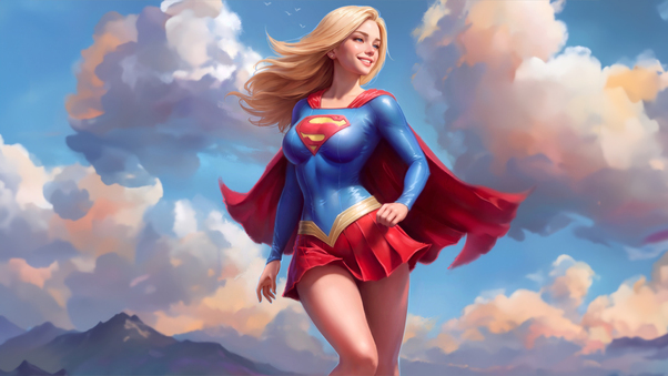 Supergirl Empowering Aura Wallpaper