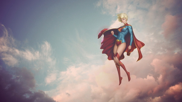 Supergirl Fantasy Art Wallpaper