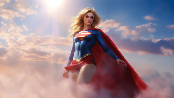 Supergirl Flying High Wallpaper