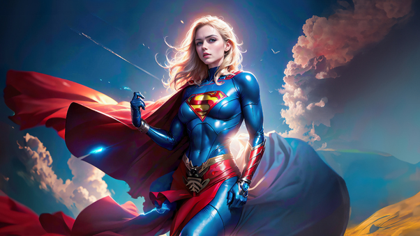 Supergirl Goddess Of Sky Wallpaper