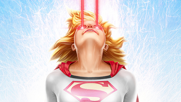 Supergirl Laser Eye Wallpaper