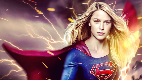Supergirl Lightning 4k Wallpaper