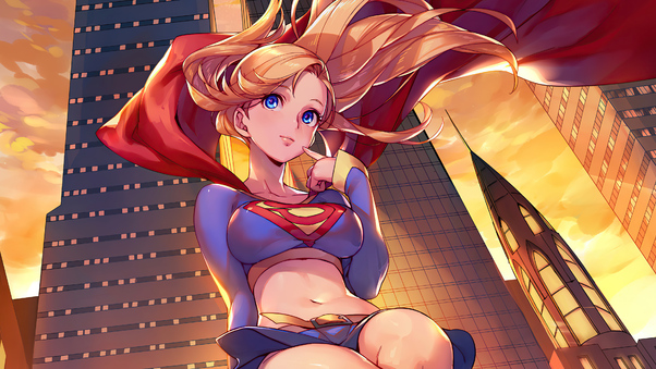 Supergirl National City 4k Wallpaper