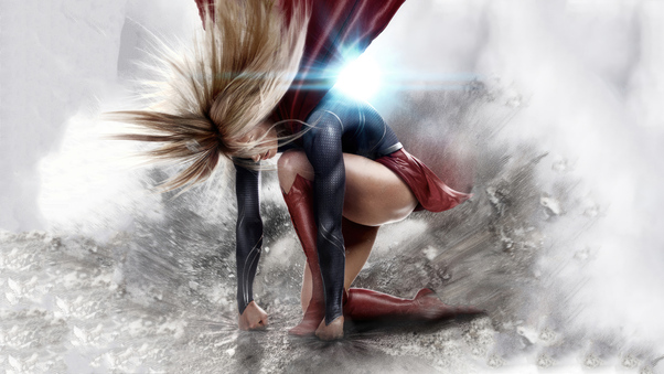 Supergirl Ready To Fly Wallpaper