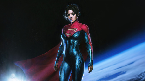 Supergirl Sasha Calle In Flash Movie Wallpaper