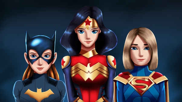 Superheroes Girls Digital Art 5k Wallpaper